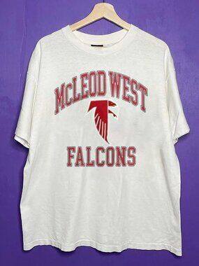 Vintage McLeod West Falcons Logo Shirt, Retro Atlanta Falcons Football Shirt Tee